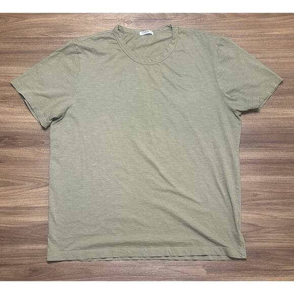 Buck Mason Mens Olive Green Casual Short Sleeve T-shirt Cotton Made in USA Sz XL - Picture 1 of 6